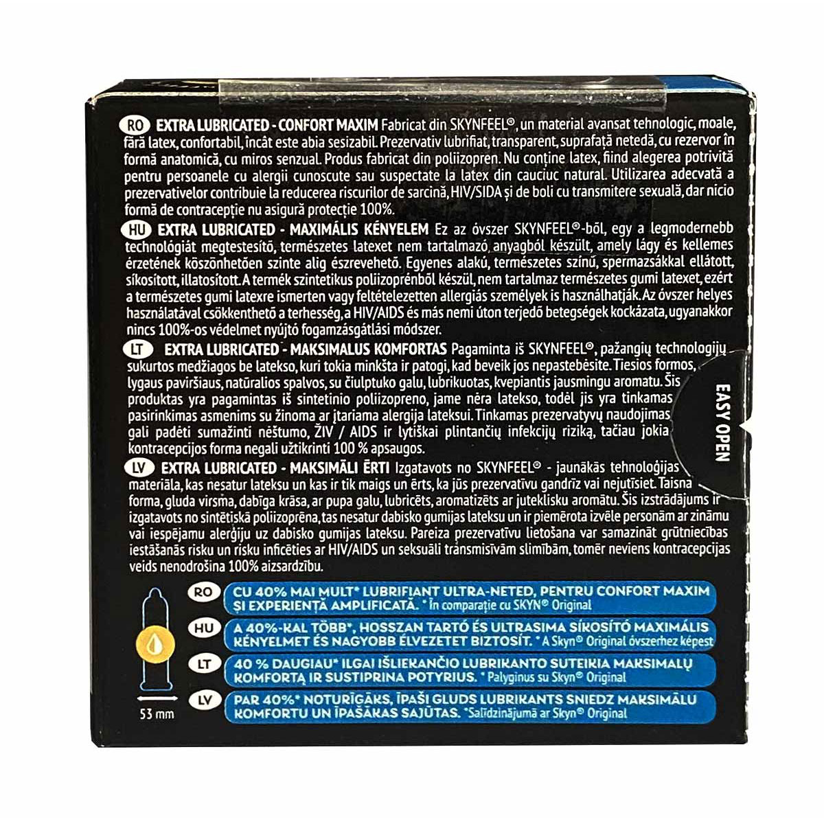  SKYN Extra Lubricated,презервативы из полиизопрена с дополнительной смазкой ,3шт.