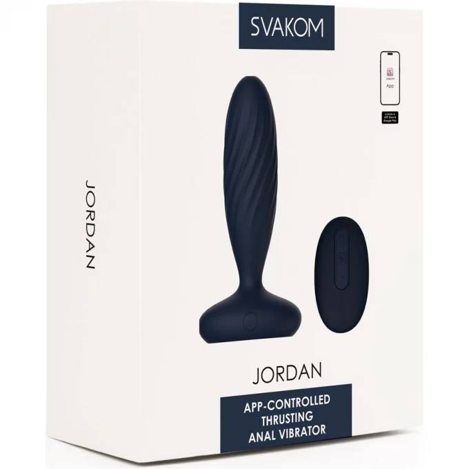  SVAKOM Jordan Анальная вибропробка с поступательными движениями