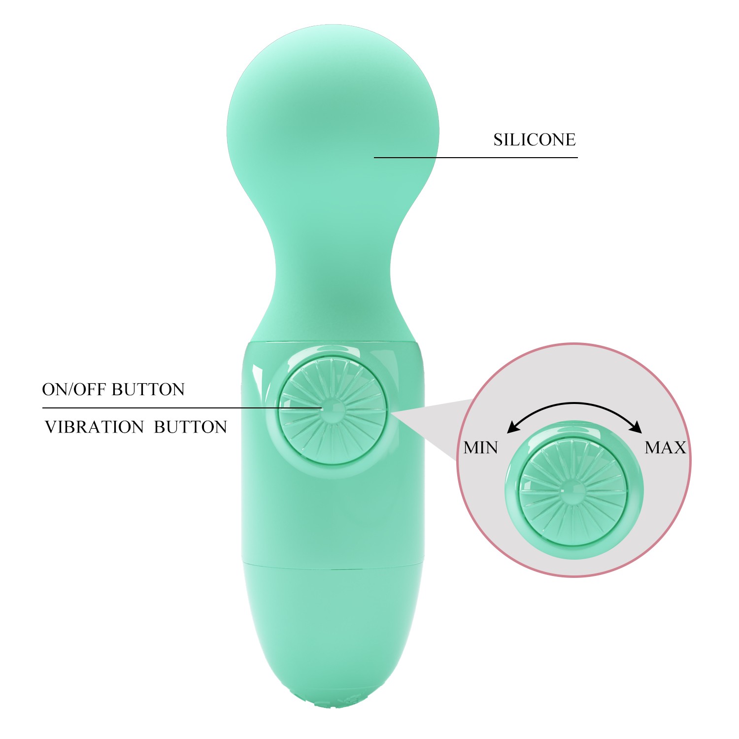  Вибромассажёр MINI STICK L 120 мм D 38 мм