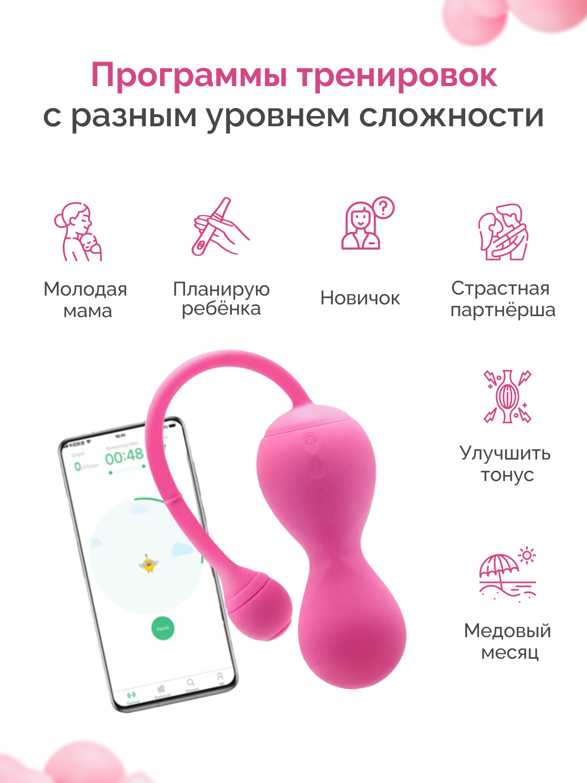  MAGIC Kegel Master 2 Тренажер Кегеля с личным тренером