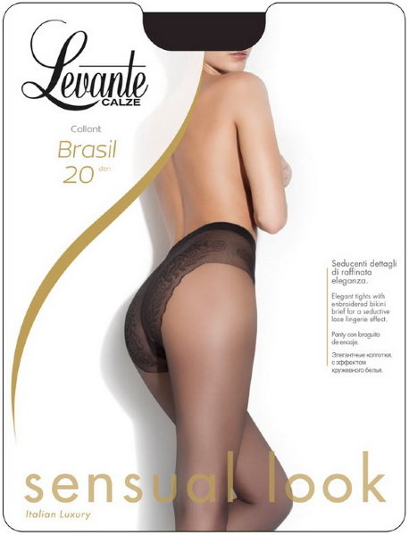  Колготки Levante 20 den Brasil Дроп (3M Черный)
