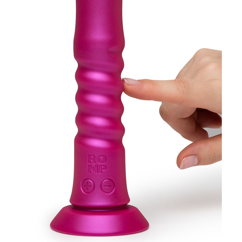  Romp Jiggle Вибратор с возвратно поступательными движениями, розовый