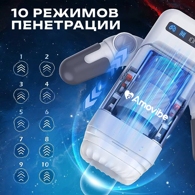  Инновационный робот-мастурбатор Game Cup (белый), перезаряжаемый