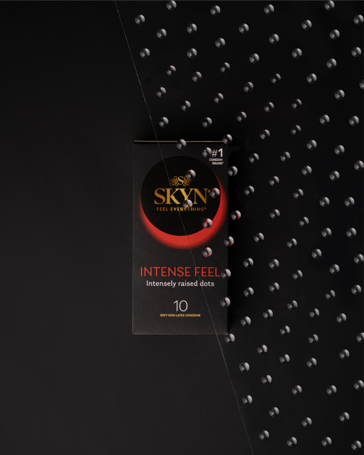  SKYN Intense feel ,презервативы из полиизопрена с точечной структурой,10шт.