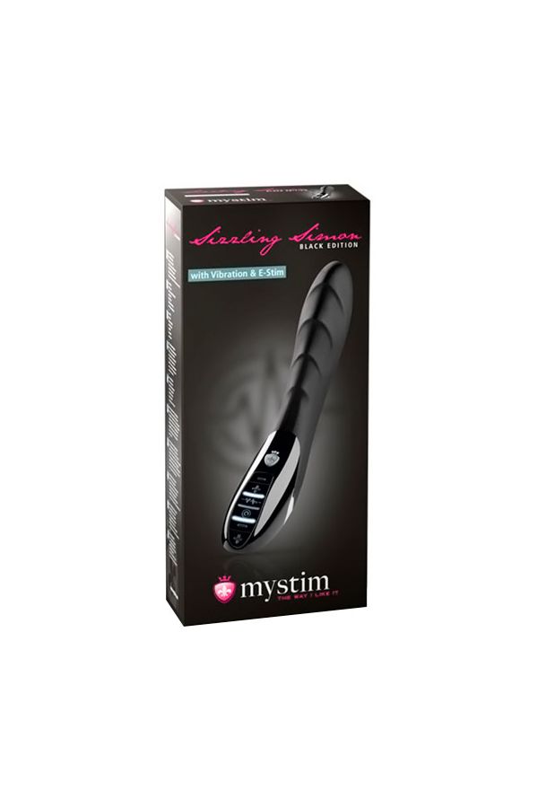 MYSTIM Sizzling Simon Вибратор с электростимуляцией, черный, перезаряжаемый