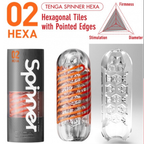  TENGA SPINNER 02 Hexa, Мастурбатор многоразовый