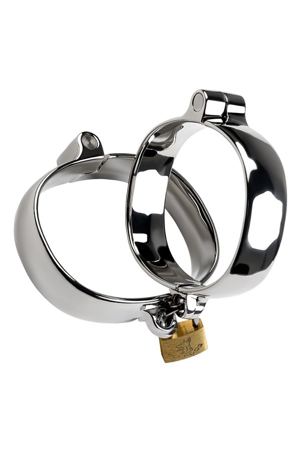  Наручники, TOYFA Metal, металл, серебристые, 11,2 см.