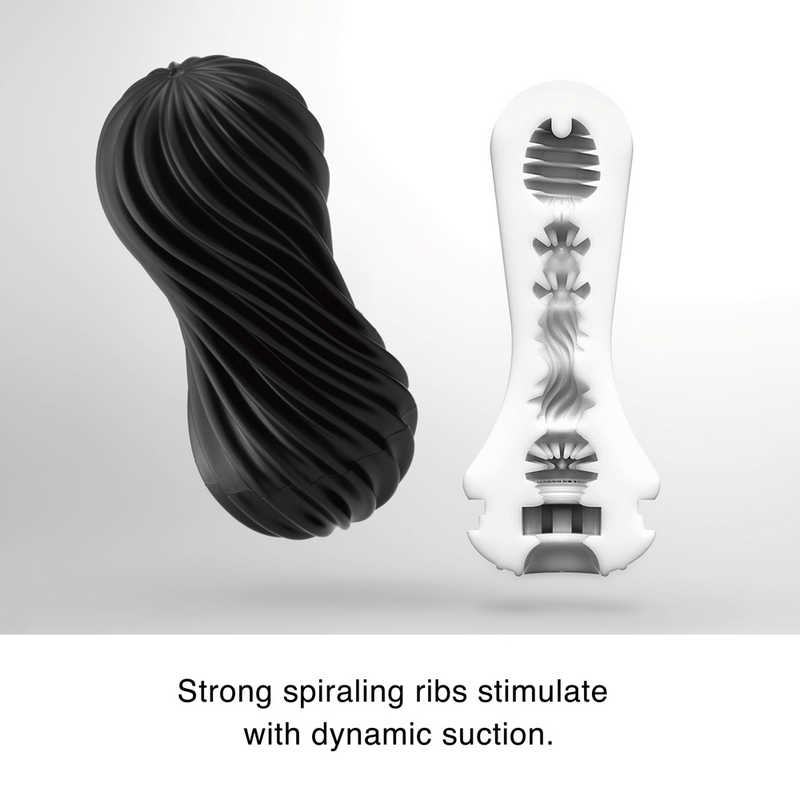  TENGA FLEX Rocky Black, Мастурбатор многоразовый