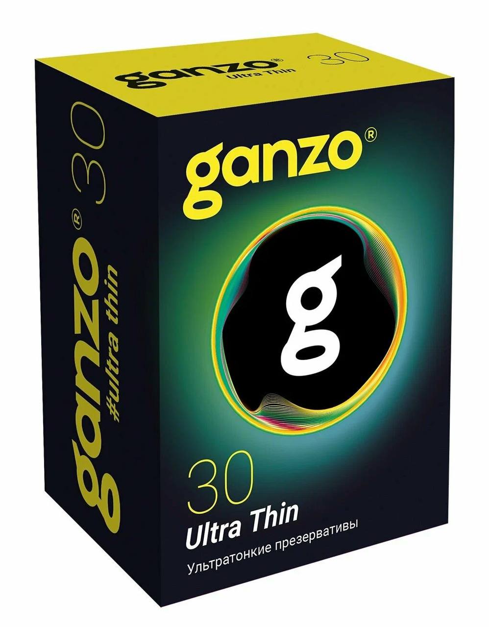  GANZO ULTRA THIN, Презервативы латексные ультратонкие, 30 шт.