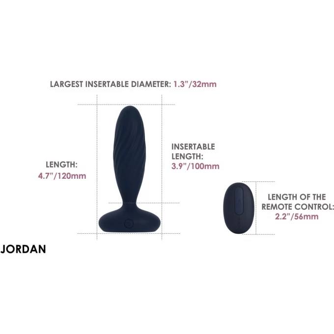  SVAKOM Jordan Анальная вибропробка с поступательными движениями