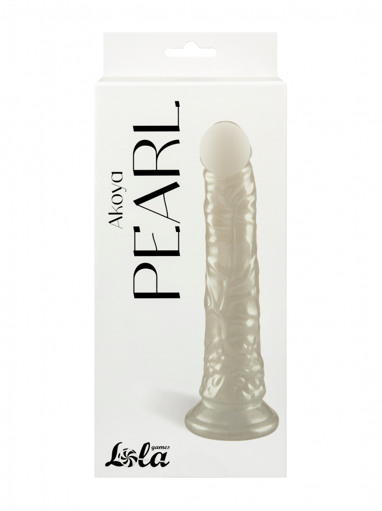  Перламутровый фаллоимитатор Akoya Pearl Белый