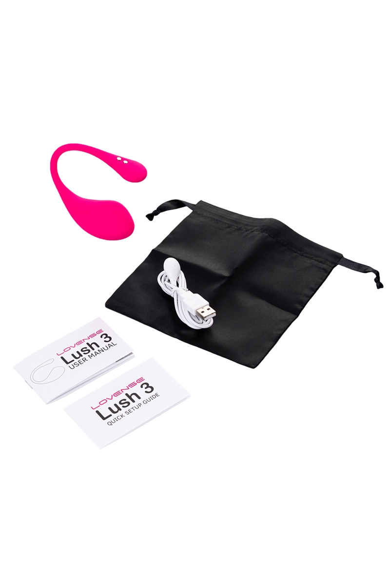  Lovense Lush 3,Виброяйцо силикон, розовый, 18 см.