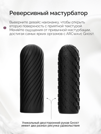  Многоразовый мастурбатор ARCwave Ghost Pocket, черный