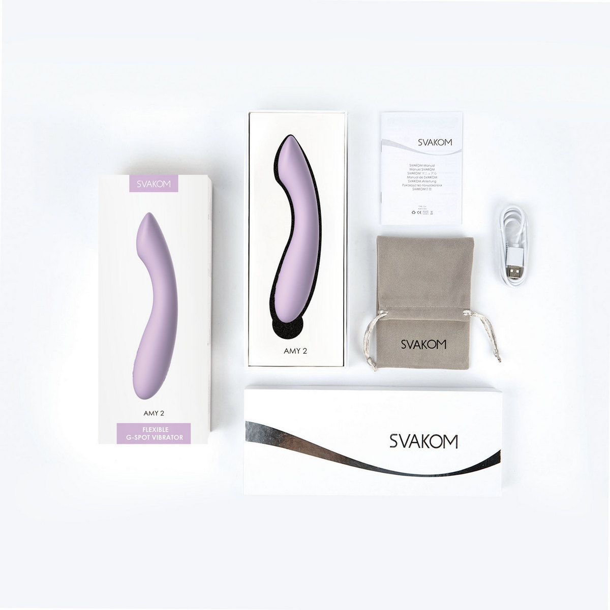  SVAKOM Amy 2 Violet Вибратор, сиреневый, перезаряжаемый