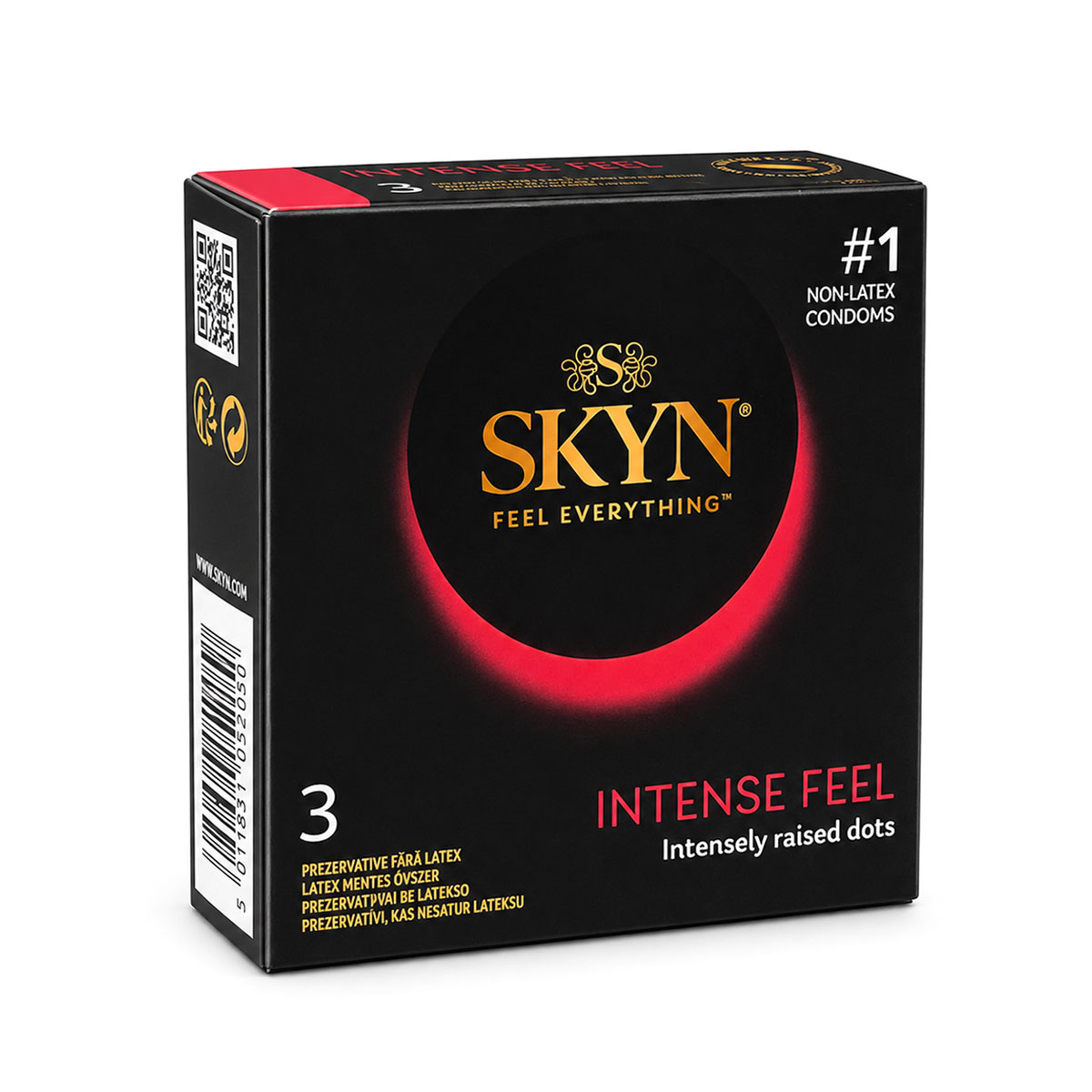  SKYN Intense feel ,презервативы из полиизопрена с точечной структурой,3шт.