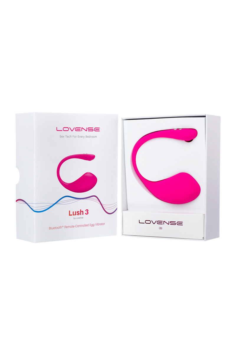  Lovense Lush 3,Виброяйцо силикон, розовый, 18 см.