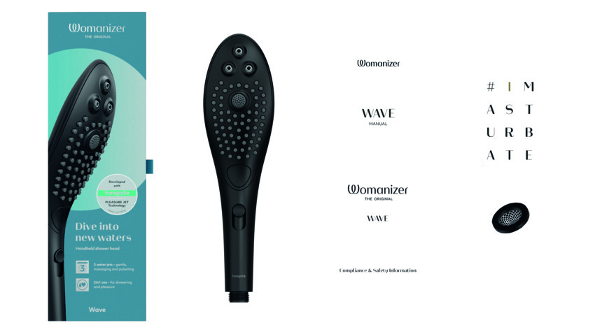  Womanizer Wave Насадка для душа, черная
