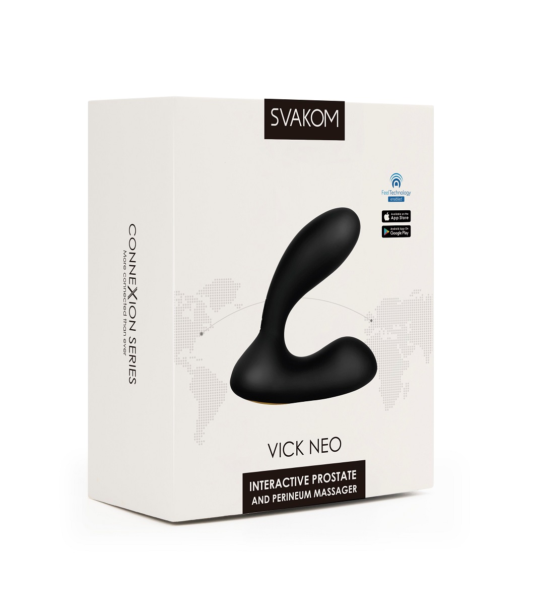  SVAKOM Vick Neo Интерактивный вибромассажер простаты и промежности, перезаряжаемый