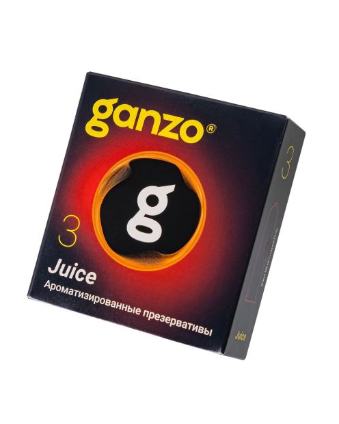  GANZO JUICE, Презервативы латексные ароматизированные, 3 шт.