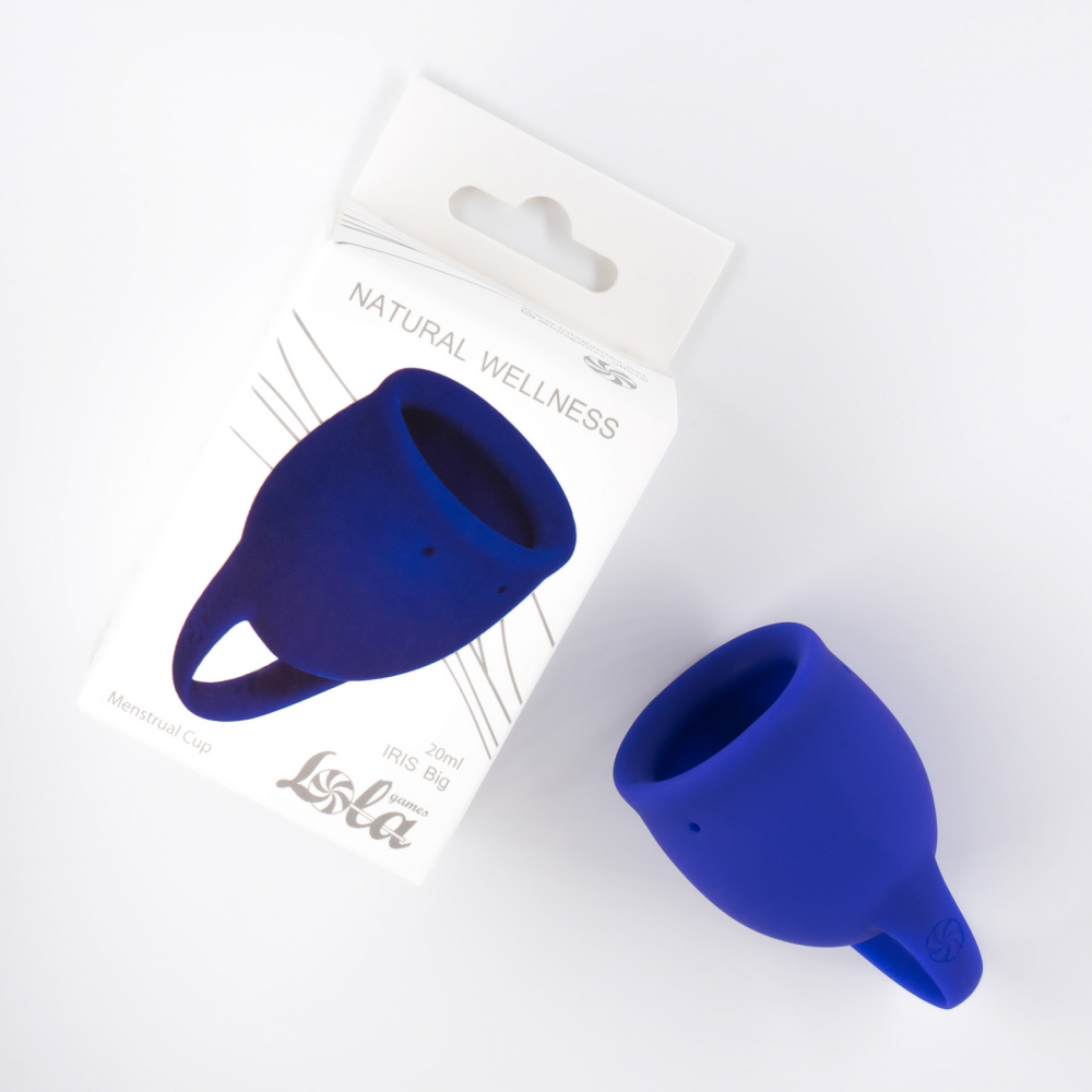  Менструальная чаша Natural Wellness Iris, 20 мл. Blue