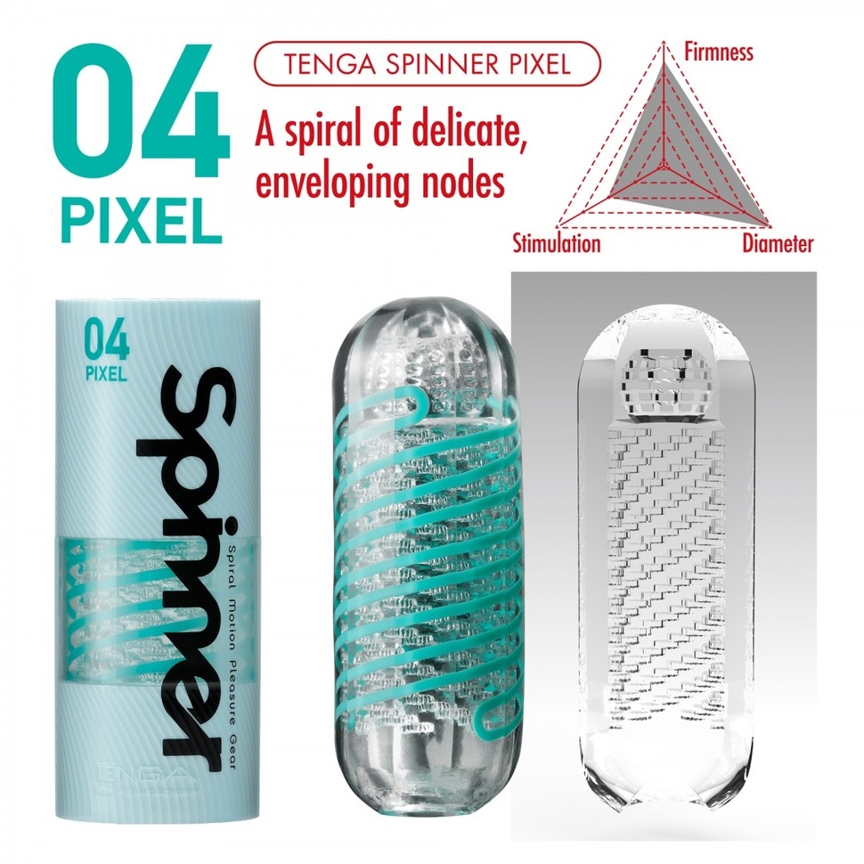 TENGA SPINNER 04 Pixel, Мастурбатор многоразовый