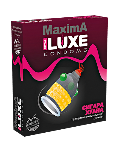  Luxe MAXIMA, Презерватив латексный Сигара Хуана, 1 шт.