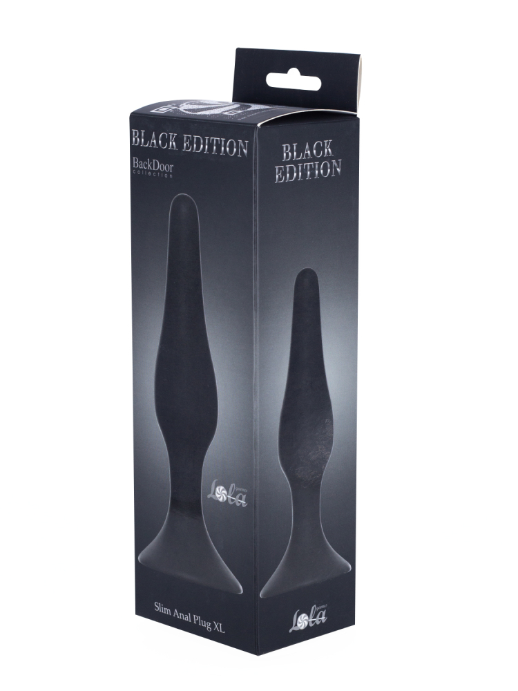 Анальная пробка Slim Anal Plug XL Black