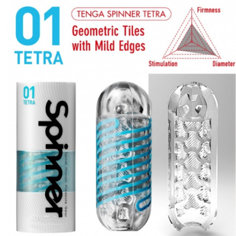  TENGA SPINNER 01 Tetra, Мастурбатор многоразовый