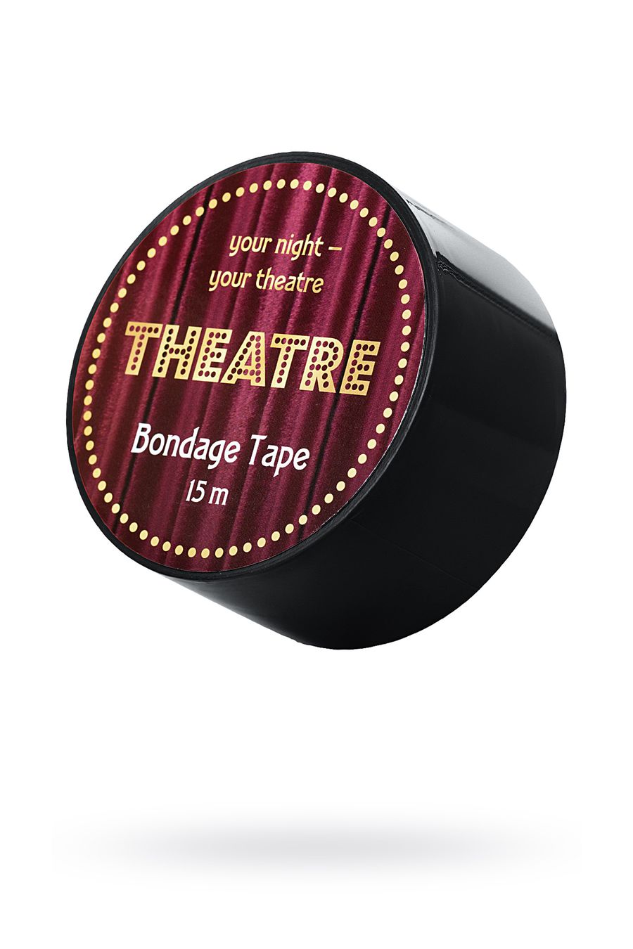  Бондажный скотч Theatre by TOYFA, черный, 15 м.
