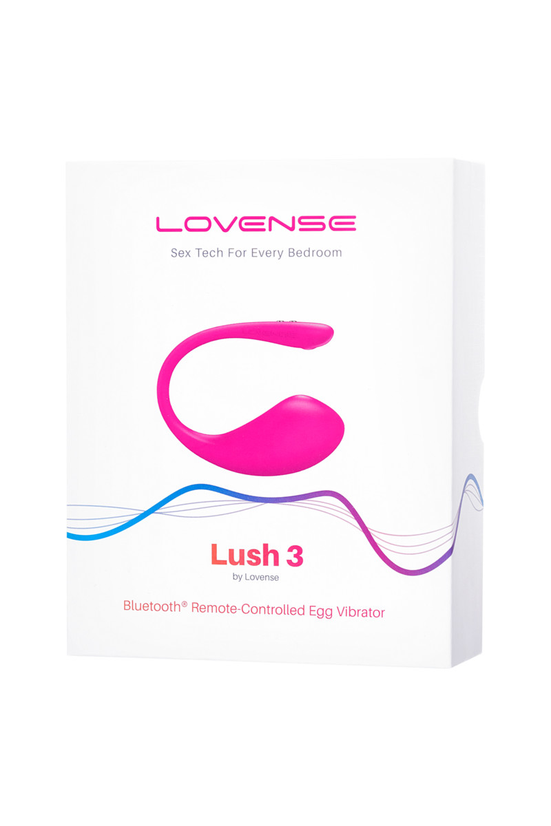  Lovense Lush 3,Виброяйцо силикон, розовый, 18 см.
