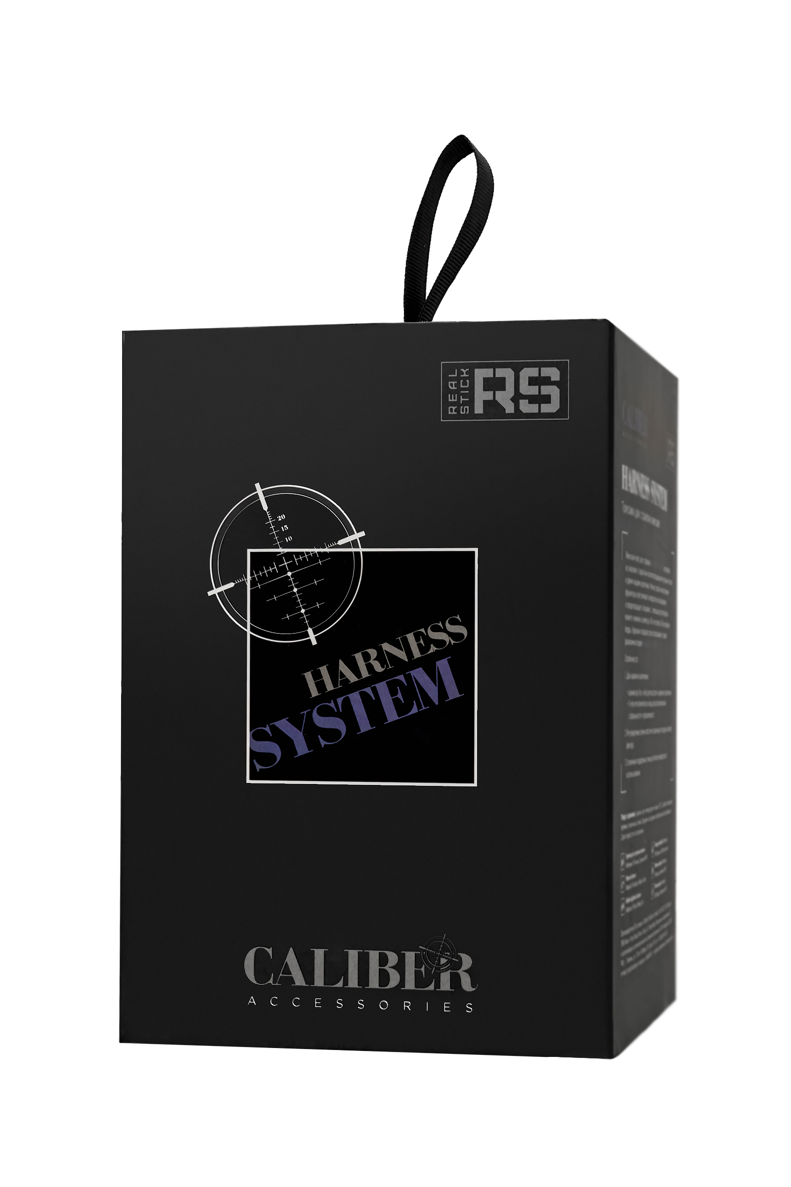  Трусики для страпона RealStick CALIBER, экокожа, черные